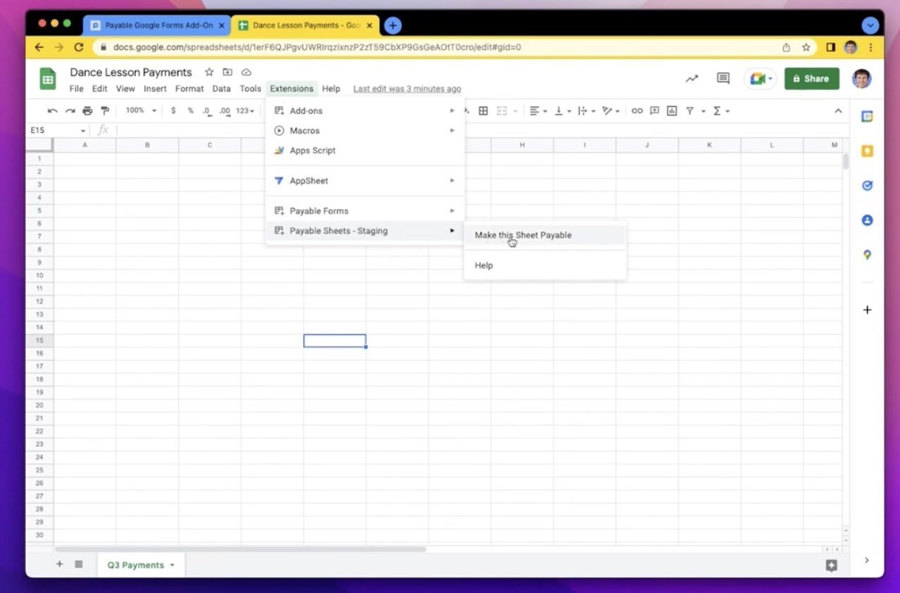 How to Use Google Sheets and Payable to Create Easy Invoices - Payable Blog
